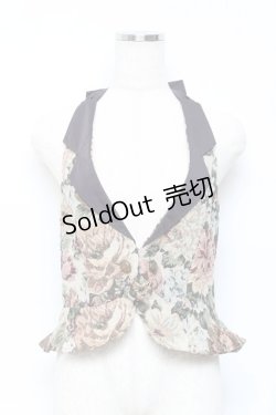 画像1: axes femme POETIQUE / ペプラムゴブランベスト M キナリ Y-25-10-18-121-AX-TO-SZ-ZY