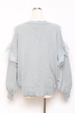 画像2: Rojita / レースフリルニットカーデ M ミント Y-25-10-18-123-LO-TO-SZ-ZY