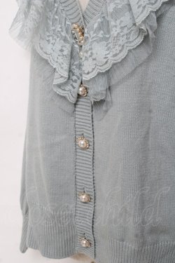 画像3: Rojita / レースフリルニットカーデ M ミント Y-25-10-18-123-LO-TO-SZ-ZY