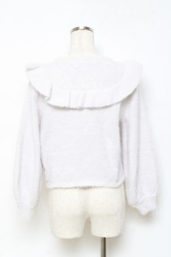 画像2: evelyn / バラモチーフシャギーニット  オフ Y-25-10-18-125-LO-TO-SZ-ZY