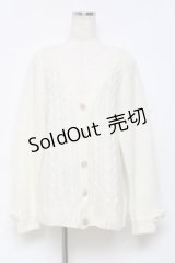 LIZ LISA / ニットカーディガン  白 Y-25-10-18-131-LO-TO-SZ-ZY