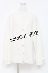 LIZ LISA / ニットカーディガン  白 Y-25-10-18-131-LO-TO-SZ-ZY