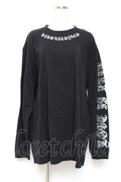 画像1: NieR Clothing / ロゴグラフィックカットソー F 黒 Y-25-10-18-134-PU-TS-SZ-ZY