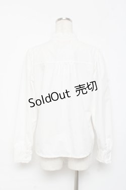 画像2: Fi.n.t / フリル使いスタンドカラーシャツ F 白 Y-25-10-18-137-CA-BL-SZ-ZY