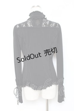 画像2: Rozen Kavalier / レース切替プリントトップス  黒 Y-25-10-18-139-OO-TO-SZ-ZY