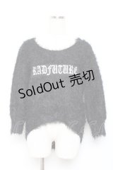 GLAD NEWS / ワッペンモヘアニット  黒 Y-25-10-18-140-GL-TO-SZ-ZY