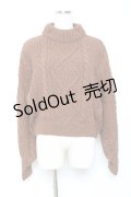 who's who Chico / ケーブルハイネックニット F ブラウン Y-25-10-18-144-LO-TO-SZ-ZY