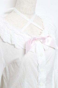 画像3: BABY,THE STARS SHINE BRIGHT / Rose Bloom ブラウス  白×ピンク Y-25-10-18-148-BA-BL-SZ-ZY