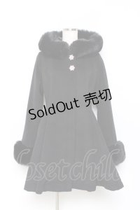 Rojita / バックリボンフーディーコート M 黒 Y-25-10-18-150-LO-CO-SZ-ZY