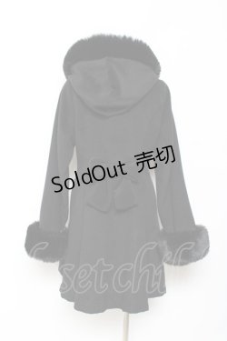 画像2: Rojita / バックリボンフーディーコート M 黒 Y-25-10-18-150-LO-CO-SZ-ZY