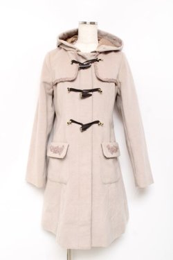 画像1: axes femme / トグル釦付きダッフルコート L ベージュ Y-25-10-18-151-AX-CO-SZ-ZY