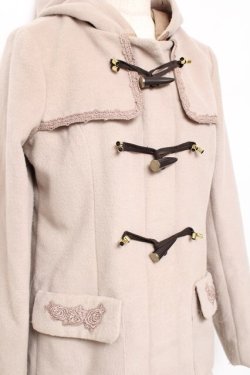 画像3: axes femme / トグル釦付きダッフルコート L ベージュ Y-25-10-18-151-AX-CO-SZ-ZY