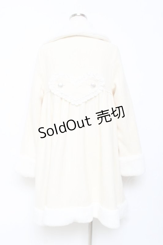 画像3: BABY,THE STARS SHINE BRIGHT / ドットリボンハートマーガレットコート  アイボリー Y-25-10-18-154-BA-CO-SZ-ZT0205S (3)