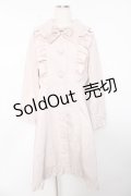 axes femme kawaii / ガーリーリボントレンチコート M ピンク Y-25-10-18-156-AX-CO-SZ-ZY