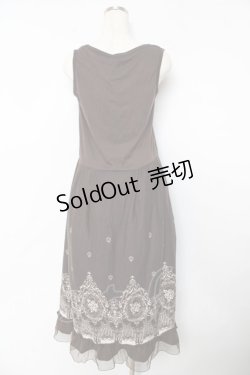 画像2: axes femme / バラフレームワンピース M 茶 Y-25-10-18-161-AX-OP-SZ-ZI