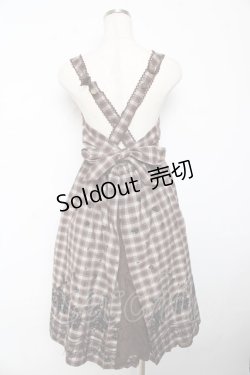 画像2: axes femme / チェックワンピース  茶 Y-25-10-18-162-AX-OP-SZ-ZY