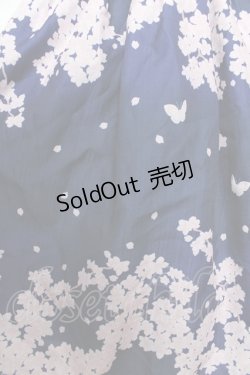 画像4: axes femme Kawaii / 桜柄ジャンパースカート M 紺 Y-25-10-18-166-AX-OP-SZ-ZS