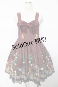 axes femme kawaii / キャロルナイトワンピース M ワイン Y-25-10-18-168-AX-OP-SZ-ZY