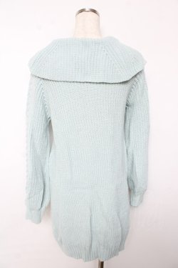 画像2: axes femme / W編み上げニットチュニック  ミント Y-25-10-18-176-AX-TO-SZ-ZY