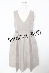 axes femme / サイドプリーツジャンスカ M 茶 Y-25-10-18-178-AX-OP-SZ-ZI