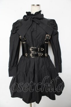 画像2: Manon Mimie / harness Ribbon ワンピース  黒 Y-25-10-18-179-LO-OP-SZ-ZY