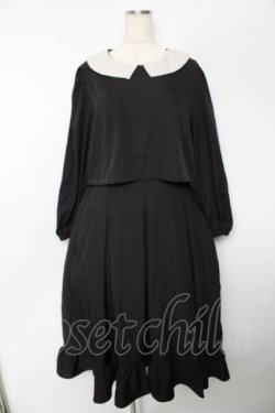 画像1: m petit by misako / サンリオキャラクターズコラボ クロミワッペン付きワンピース LL 中黒 Y-25-10-18-184-LO-OP-SZ-ZY