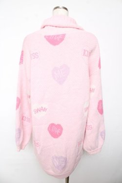 画像2: Swankiss / ハート柄ニットワンピース  ピンク Y-25-10-18-187-CA-OP-SZ-ZY