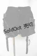 Ozz Croce / ガータークリップ付きショートパンツ  黒 Y-25-10-18-189-OO-PA-SZ-ZY