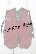 Ozz oneste / Rose×chartショートパンツ  ワイン Y-25-10-18-191-OO-PA-SZ-ZY