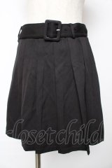 Bubbles / ベーシックプリーツスカパン M 黒 Y-25-10-18-198-CA-SK-SZ-ZY