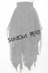 alice auaa / レイヤードスカート 4 ブラック Y-25-10-18-206-AA-SK-SZ-ZY