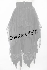 alice auaa / レイヤードスカート 4 ブラック Y-25-10-18-206-AA-SK-SZ-ZY