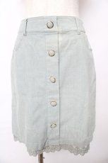 画像1: axes femme POETIQUE / コーデュロイミニスカート M ミント Y-25-10-18-207-AX-SK-SZ-ZI (1)
