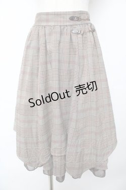 画像1: axes femme / ビット使いサススカート M 茶 Y-25-10-18-210-AX-SK-SZ-ZI