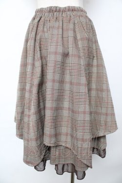 画像2: axes femme / ビット使いサススカート M 茶 Y-25-10-18-210-AX-SK-SZ-ZY