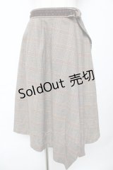 axes femme / チェックスカート M 茶 Y-25-10-18-211-AX-SK-SZ-ZI