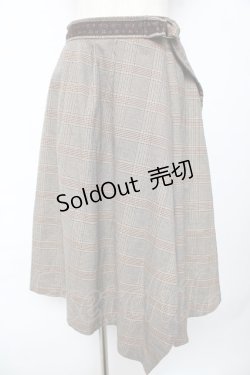 画像1: axes femme / チェックスカート M 茶 Y-25-10-18-211-AX-SK-SZ-ZI