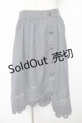 axes femme POETIQUE / 千鳥格子ボタンスカート  紺 Y-25-10-18-212-AX-SK-SZ-ZY