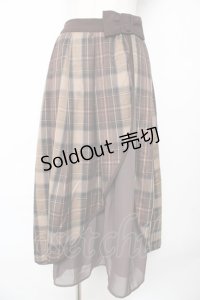 axes femme POETIQUE / リボンベルトロングスカート M 茶 Y-25-10-18-214-AX-SK-SZ-ZY