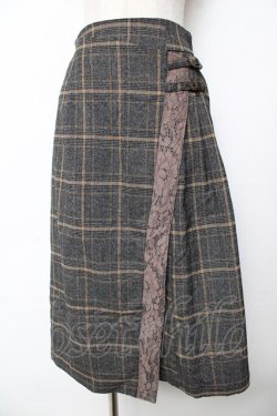 画像1: axes femme / サイドプリーツナロースカート F グレー Y-25-10-18-217-AX-SK-SZ-ZY