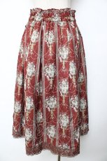 画像2: axes femme / シャンデリアフラワー柄スカート F 赤 Y-25-10-18-219-AX-SK-SZ-ZT521 (2)