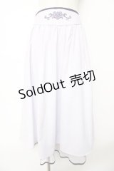 axes femme POETIQUE / 刺繍使いバッスルスカート M ラベンダー Y-25-10-18-224-AX-SK-SZ-ZI