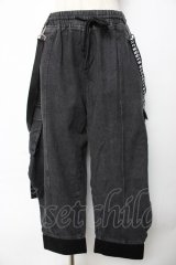 KRY CLOTHING / IRUKA５　パンツ  ブラックデニム Y-25-10-18-226-EL-PA-SZ-ZY