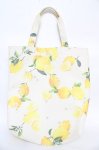 画像1: 【SALE】PINK HOUSE / ノベルティ レモン柄トートバッグ  オフ白 Y-25-10-18-033-LO-BG-SZ-ZTK026 (1)