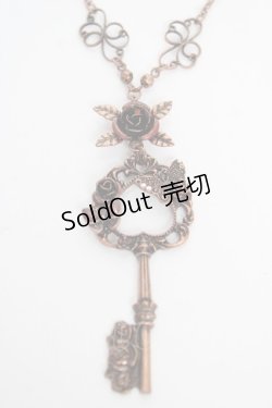 画像1: axes femme / キーモチーフネックレス  アンティーク Y-25-10-18-004-AX-AC-SZ-ZY