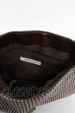 画像3: axes femme / 千鳥柄ショルダーバッグ  茶 Y-25-10-18-037-AX-BG-SZ-ZY