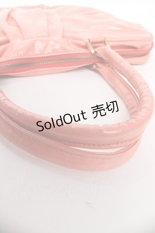 画像3: Emily Temple cute / リボン型エナメルバッグ  ピンク Y-25-10-18-039-ET-BG-SZ-ZTK038 (3)