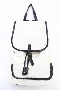 画像1: axes femme / 総レースリュック  白 Y-25-10-18-040-AX-BG-SZ-ZY