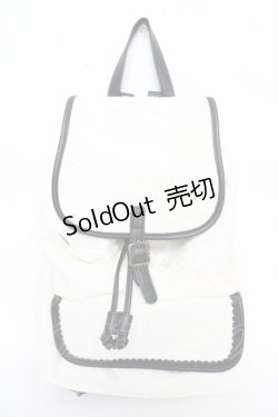 画像1: axes femme / 総レースリュック  白 Y-25-10-18-040-AX-BG-SZ-ZY