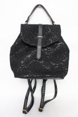 axes femme / 総レースリュック  黒 Y-25-10-18-041-AX-BG-SZ-ZY